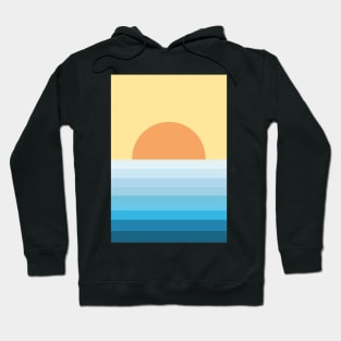 Sunset view illustration Hoodie